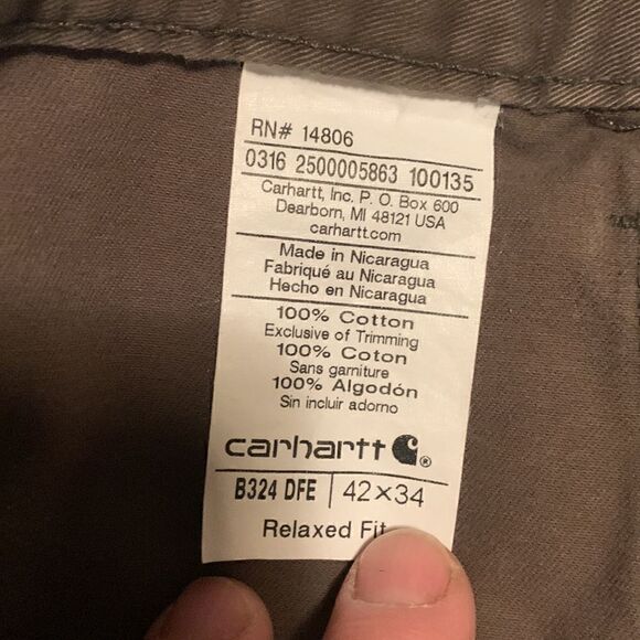 CARHARTT, utility jean 42x34, great near new condition 100% cotton - Picture 2 of 11